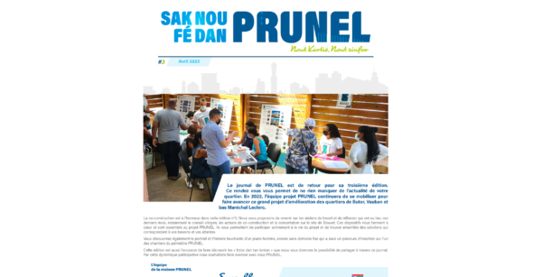 Nout kartié, nout zinfos, le journal n°3 PRUNEL est disponible !